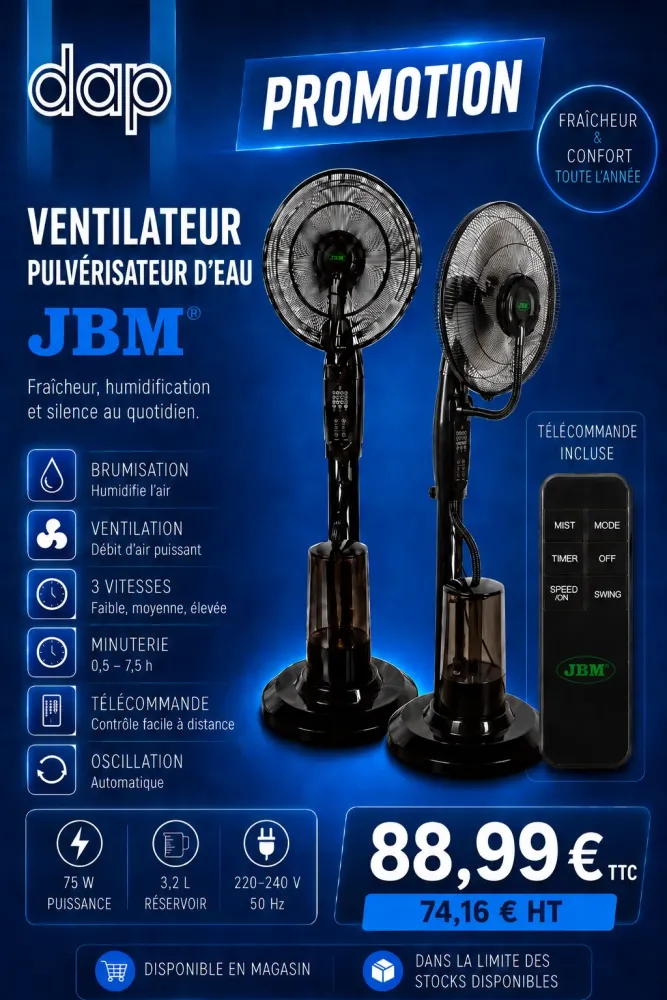 Ventilateur pulvérisateur d'eau